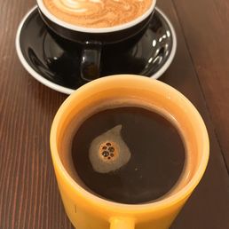 Americano and a latte Americano and a latte
