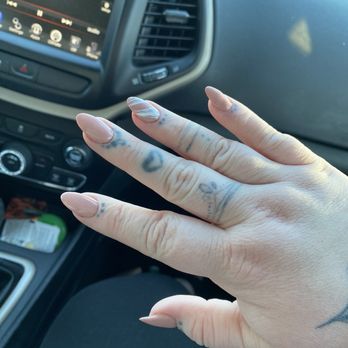 Nails Studio - Dip polish plus tip done 3 weeks ago - Nail Salons Near Me - Fayetteville, Arkansas