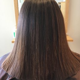 After Yuko Treatment w/ blow drying and final straightening process....