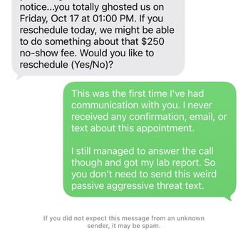 The Doctor - The most insane text I've gotten from a medical facility - Internal Medicine Near Me - West Hollywood, California The Doctor - The most insane text I've gotten from a medical facility - Internal Medicine Near Me - West Hollywood, California