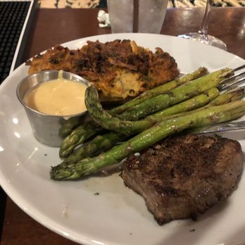 The Gin Mill - Fabulous filet asparagus and twice baked potato - Bars Near Me - Decatur, Illinois The Gin Mill - Fabulous filet asparagus and twice baked potato - Bars Near Me - Decatur, Illinois
