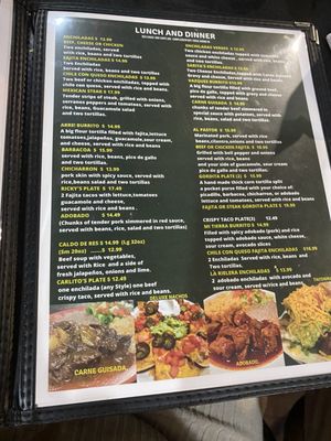Menu photo 2 Vazquez Restaurant Austin, TX