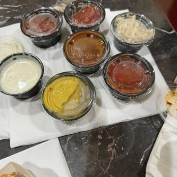 Dog Haus - Burbank - Sides of sauces: Miso Ranch, Yellow mustard, bbq,ketchup, and cole slaw - Burgers Near Me - Burbank, California Dog Haus - Burbank - Sides of sauces: Miso Ranch, Yellow mustard, bbq,ketchup, and cole slaw - Burgers Near Me - Burbank, California