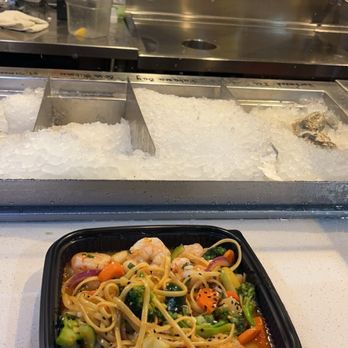 Rex's Seafood and Market - Scallop Stir fry pasta Broccoli Carrots Pasta Shrimp Cucumbers And a mild spicy sauce - Seafood Near Me - Dallas, Texas Rex's Seafood and Market - Scallop Stir fry pasta Broccoli Carrots Pasta Shrimp Cucumbers And a mild spicy sauce - Seafood Near Me - Dallas, Texas