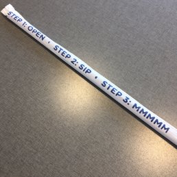 Straw instructions. Straw instructions.