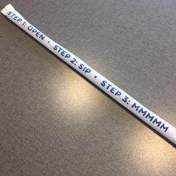 Culver's - Straw instructions. - Burgers Near Me - O'Fallon, Missouri