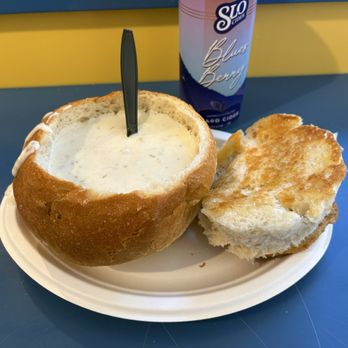 Splash Cafe - Clam Chowder BREAD BOWL - Desserts Near Me - Pismo Beach, California
