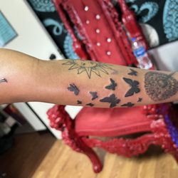 New Image Tattoo - The dandelion has so much detail and the butterflies look like they can fly right off of my skin! I love it!