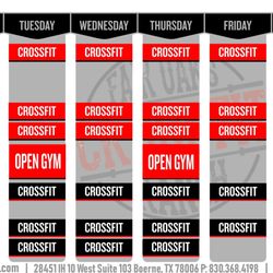 CrossFit Fair Oaks Ranch - Class schedule.