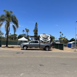 Mission Bay RV Resort - One of the new HUGE beachfront sites. Great spot for big rigs.