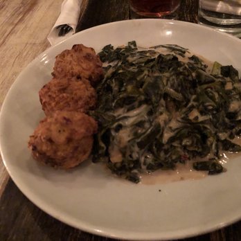 Cedar Point Bar and Kitchen - Cauliflower bites with peanut butter greens - American Near Me - Philadelphia, Pennsylvania Cedar Point Bar and Kitchen - Cauliflower bites with peanut butter greens - American Near Me - Philadelphia, Pennsylvania