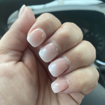 KNN Nails & Spa - Nude and white ombré - Nail Salons Near Me - Lago Vista, Texas