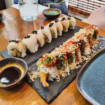 Tiny Sushi - Oh Baby - Snow white Roll and Tempura roll - Sushi Bars Near Me - Daly City, California Tiny Sushi - Oh Baby - Snow white Roll and Tempura roll - Sushi Bars Near Me - Daly City, California
