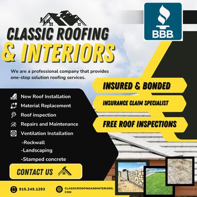 Classic Roofing and Interiors Logo