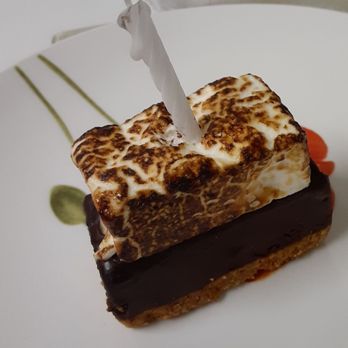 Linwoods - Linwoods famous S'mores birthday treat! - New American Near Me - Owings Mills, Maryland Linwoods - Linwoods famous S'mores birthday treat! - New American Near Me - Owings Mills, Maryland