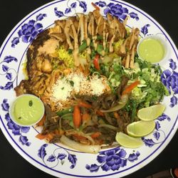 3010 Bakery and Kitchen - Sports
A plate for 2 or more of your favorite friends. Comes with your choice of meat and accompanied by Rice or Pasta or combo of both!