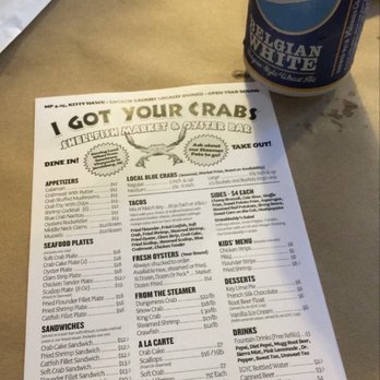I Got Your Crabs - Menu - Seafood Near Me - Kitty Hawk, North Carolina I Got Your Crabs - Menu - Seafood Near Me - Kitty Hawk, North Carolina