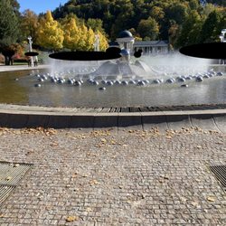 Singende Fontane spievajuca fontana sight Marianske Lazne Mariansbad czechia