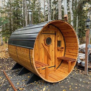 Arctic Home - September 2026, barrel sauna customer delivery and install. - Hot Tub & Pool Near Me - Anchorage, Alaska Arctic Home - September 2026, barrel sauna customer delivery and install. - Hot Tub & Pool Near Me - Anchorage, Alaska