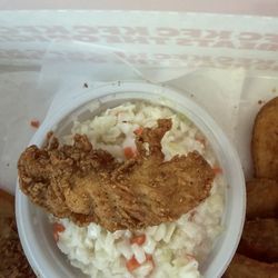 KFC - I ordered 3 piece combo. I got 3 tenders this size. What a joke.