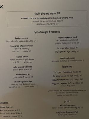 Menu photo 6 Oblix At The Shard London, XGL Menu photo 6 Oblix At The Shard London, XGL