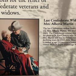Confederate Memorial Park - Mrs. Alberta Martin.  Last confederate widow.