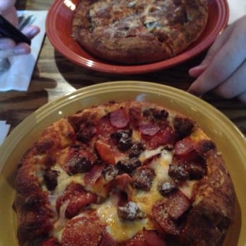 Red Wing Brewery - Meat lovers personal pizza with red sauce and spicy Italians personal pizza. - Breweries Near Me - Red Wing, Minnesota Red Wing Brewery - Meat lovers personal pizza with red sauce and spicy Italians personal pizza. - Breweries Near Me - Red Wing, Minnesota