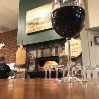 Mangia - Eat on Main - Big glass of Chianti - Italian Near Me - Salinas, California