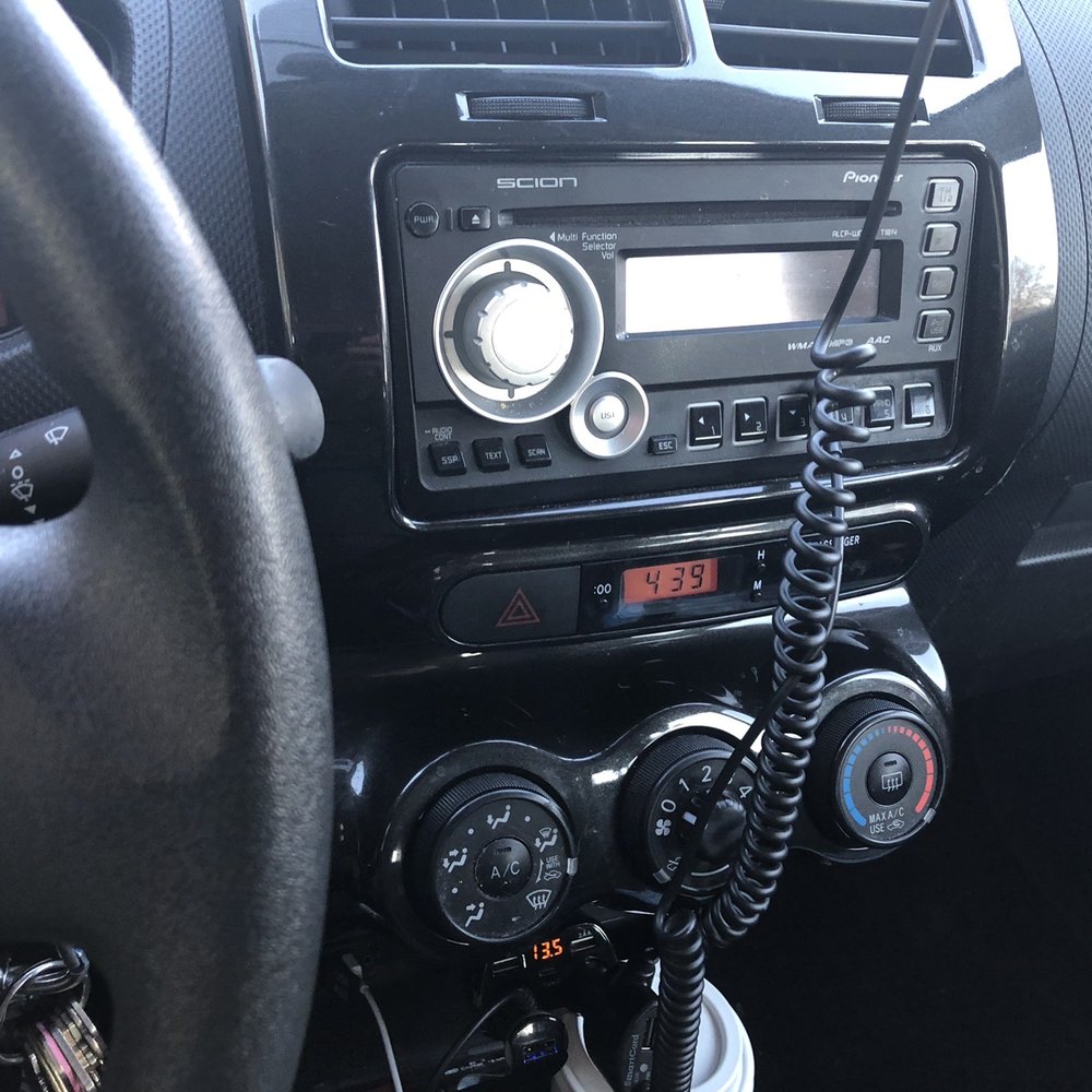 Radio and heater Radio and heater