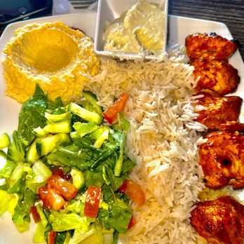 Pi On Sunset - Chicken Kabab Platter. - Mediterranean Near Me - West Hollywood, California Pi On Sunset - Chicken Kabab Platter. - Mediterranean Near Me - West Hollywood, California