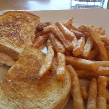The In Place - Grilled cheese with crab meat and shrimp and fries - American Near Me - Forks, Washington The In Place - Grilled cheese with crab meat and shrimp and fries - American Near Me - Forks, Washington