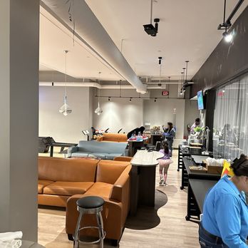 Pinstripes - Seating area for the lanes. - Bowling Near Me - Canoga Park, California