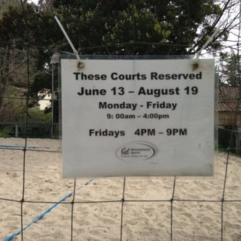 Clark Kerr Sand Courts - Current schedule (thru August 2013) - Playgrounds Near Me - Berkeley, California