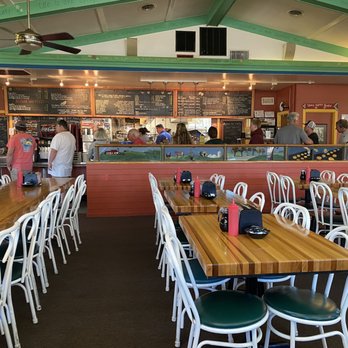 Stack'em High Pancakes & So Forth - Inside view... see the cafeteria line to get your drinks and order. - Pancakes Near Me - Kill Devil Hills, North Carolina