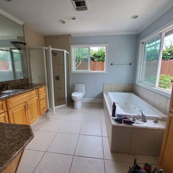 SD Remodeling Pro - Before photo. Jacob did an entire master bath remodel for us. - General Contractors Near Me - Vista, California