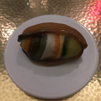 Benu - Mussel stuffed with vegetables - Asian Fusion Near Me - San Francisco, California Benu - Mussel stuffed with vegetables - Asian Fusion Near Me - San Francisco, California