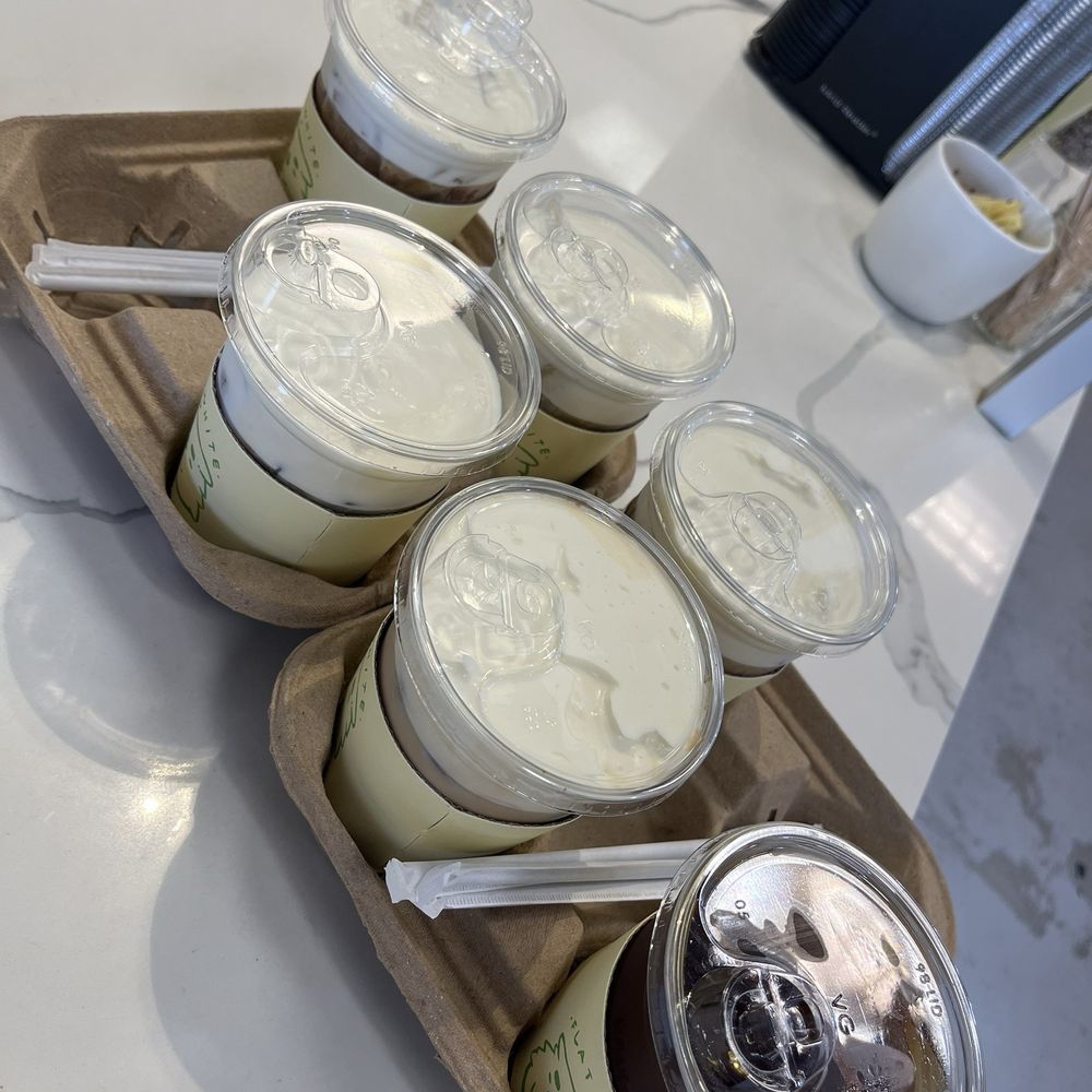 Flat White Coffee - 5 Mango cold brews - Cafes Near Me - Cypress, California Flat White Coffee - 5 Mango cold brews - Cafes Near Me - Cypress, California