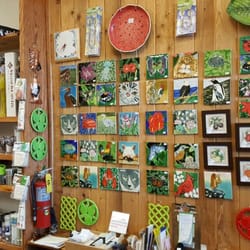 Wooden Spoon - Hand painted tile Trivets.