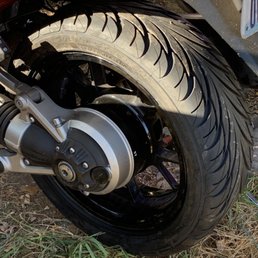 Rear tire.