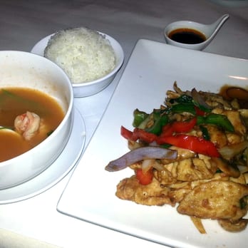 Blue Ginger Asian Bistro - basil chicken and sweet and sour soup! - Japanese Near Me - Parma, Ohio