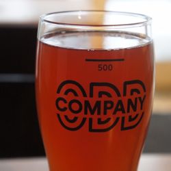Odd Company Brewing - Closeup of blood orange and carrot sour