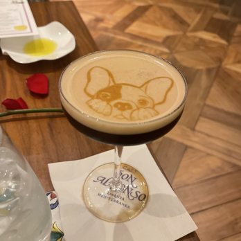 Casa Don Alfonso - Espresso martini. We are huge Frenchie people so this made my whole night! Not to mention it was delicious - Pasta Shops Near Me - St Louis, Missouri Casa Don Alfonso - Espresso martini. We are huge Frenchie people so this made my whole night! Not to mention it was delicious - Pasta Shops Near Me - St Louis, Missouri