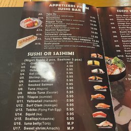 Menu Menu
