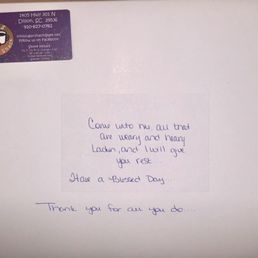 Thoughtful note Thoughtful note
