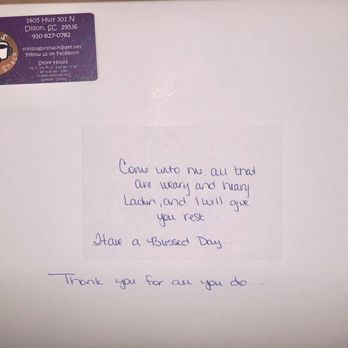 Niki’s Sugar Shack - Thoughtful note - Donuts Near Me - Dillon, South Carolina Niki’s Sugar Shack - Thoughtful note - Donuts Near Me - Dillon, South Carolina