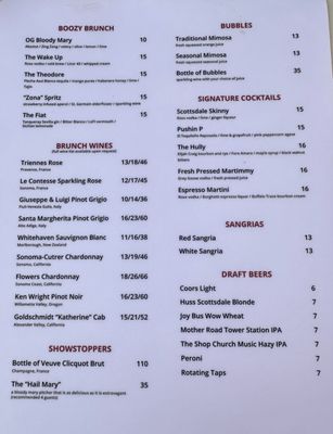 Menu photo 5 Thompson 105 Scottsdale, AZ Menu photo 5 Thompson 105 Scottsdale, AZ