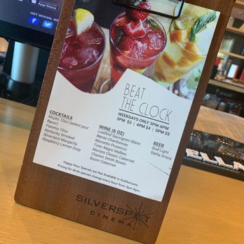 Silverspot Cinema - Happy Hour. I like thissssss - Cinema Near Me - Coconut Creek, Florida Silverspot Cinema - Happy Hour. I like thissssss - Cinema Near Me - Coconut Creek, Florida