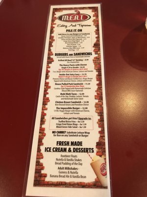 Menu photo 6 MEAT Eatery And Taproom Islamorada, FL