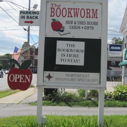 The Bookworm - We're on Main Street in Gorham. Off street parking out back.