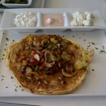 Roladin Restaurant - omelette with mushrooms, bell peppers and spinach.. - Mediterranean Near Me - Reseda, California Roladin Restaurant - omelette with mushrooms, bell peppers and spinach.. - Mediterranean Near Me - Reseda, California